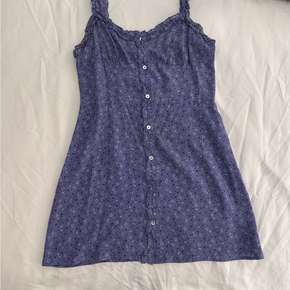 Realisation Par Blue Floral Mini Dress